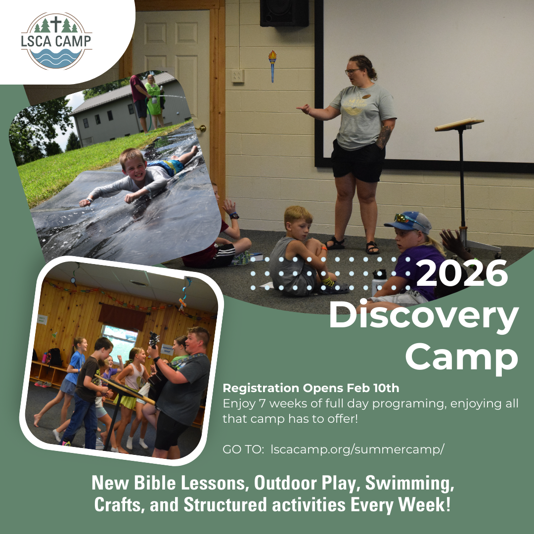 Advertisement for 2026 Discovery Camp with various activities.